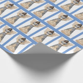 Papier Cadeau Ange de Noël afro-américain avec colombe (Coin)