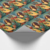 Papier Cadeau Ange de Noël de la Renaissance (Coin)