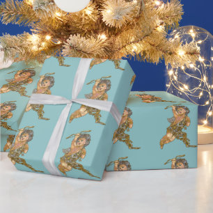 Papier Cadeau Ange de Noël du Gardien
