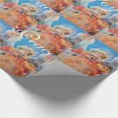 PAPIER CADEAU ANGE DE NOËL MUSICALE, JOYER L'AMOUR DE LA PAIX (Coin)