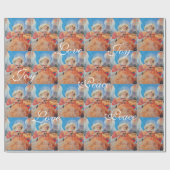 PAPIER CADEAU ANGE DE NOËL MUSICALE, JOYER L'AMOUR DE LA PAIX (Plat)