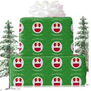 Papier Cadeau Ange de Noël personnalisé avec drapeau autrichien