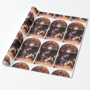 PAPIER CADEAU ANGE DE VIRGIN ET D'ANNONCIATION