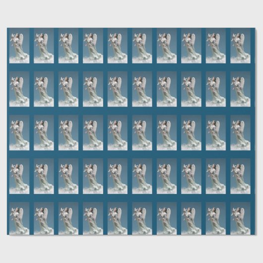 Papier Cadeau Ange et colombe américains d'Afrique (Plat)