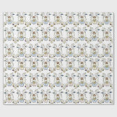Papier cadeau Ange Gardien (Plat)