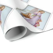 Papier Cadeau Ange gardien (Coin rond)