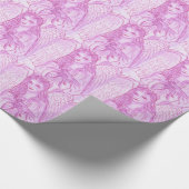 Papier Cadeau Ange paisible dans le rose (Coin)