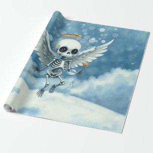 Papier Cadeau Ange squelette – Le côté doux de l'au-delà.