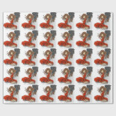 Papier cadeau Ange triste (Plat)