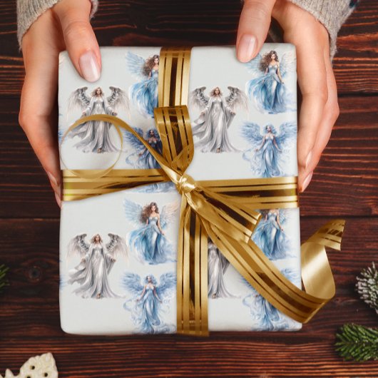 Papier Cadeau Angel Angelic Noël hiver