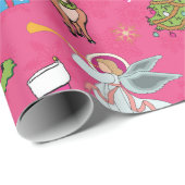 Papier Cadeau Angel de Noël (Coin rond)