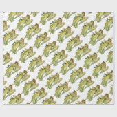 Papier Cadeau Angel de Noël victorien, Gloria in Excelsis Deo (Plat)