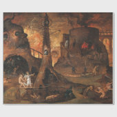 Papier Cadeau Angel Menant Une Âme En Enfer Par Hieronymus Bosch (Plat)
