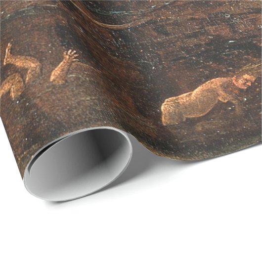 Papier Cadeau Angel Menant Une Âme En Enfer Par Hieronymus Bosch (Coin rond)