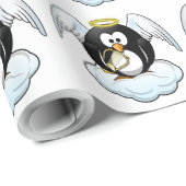PAPIER CADEAU ANGEL PENGUIN (Coin rond)