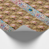 PAPIER CADEAU ANGÉLE DE L'ANNONCIATION, GÈMES BLEUS ROUGES, BIJO (Coin)