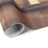 Papier Cadeau ANGELS /Cherubs ailés, Noël (Coin rond)