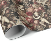 Papier Cadeau Angels de discorde - gothique baroque (Coin rond)