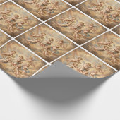 Papier Cadeau Anges chrétiens au ciel (Coin)