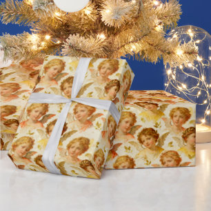 Papier Cadeau Anges de la Renaissance
