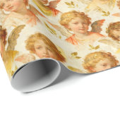 Papier Cadeau Anges de la Renaissance (Coin rond)