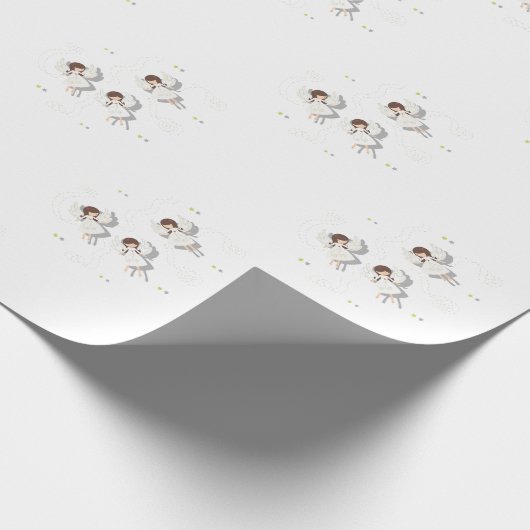 Papier Cadeau Anges de Noël (Coin)