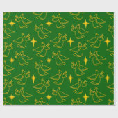 Papier Cadeau Anges de Noël (Plat)
