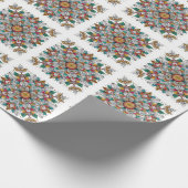 Papier Cadeau anges de Noël multicolores (Coin)