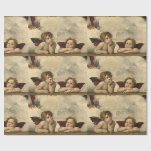 Papier Cadeau Anges de Raphael (Plat)