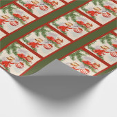 Papier Cadeau Anges décorant l'arbre de Noël (Coin)