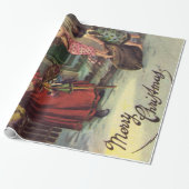 Papier Cadeau Anges du père noël et de Noël (Déroulé)