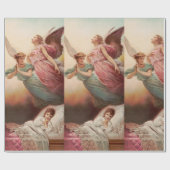 Papier Cadeau Anges gardiens avec enfant (Plat)