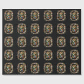 Papier Cadeau Anges Offrant Des Cadeaux (Plat)