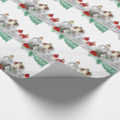 Papier Cadeau anges vintages de Noël (Coin)