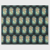 Papier Cadeau anges vintages en papier (Plat)