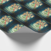 Papier Cadeau anges vintages en papier (Coin)