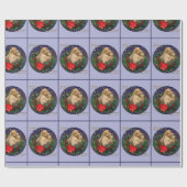 Papier Cadeau Anglais Cocker Spaniel Christmas (Plat)