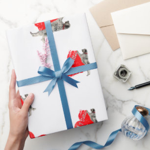 Papier Cadeau Anglais Setter, Chasse Chien Jeter Oreiller Boisso