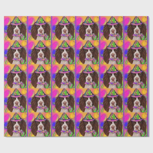 Papier Cadeau Anglais Springer Spaniel (Plat)