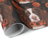 Papier Cadeau Anglais Springer Spaniel (Coin rond)