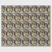 Papier Cadeau Anglais Springer Spaniel Gastronomie : Festif (Plat)