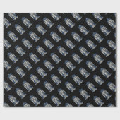 Papier Cadeau Angle de plaie avec boîte de police bleue 1 (Plat)