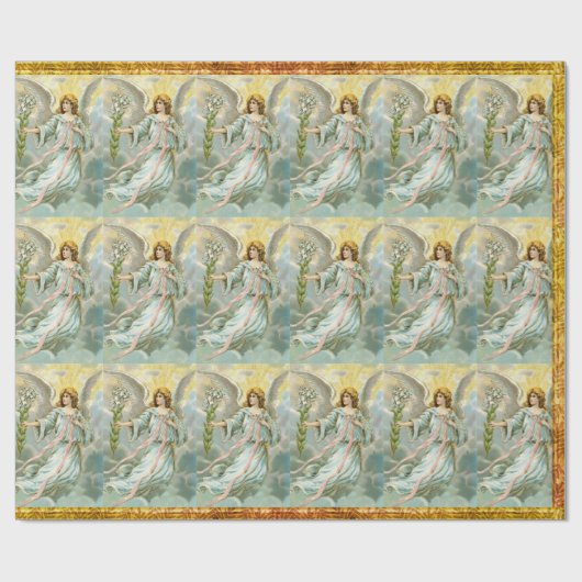 Papier Cadeau Angle en bleu (Plat)