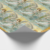 Papier Cadeau Angle en bleu (Coin)