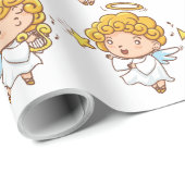 Papier Cadeau Angle mignon tiré à la main (Coin rond)