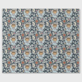 Papier Cadeau Angles En Bleu (Plat)