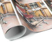 PAPIER CADEAU ANGLETERRE VICTORIENNE (Coin rond)