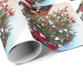 PAPIER CADEAU ANGLETERRE VICTORIENNE (Coin rond)