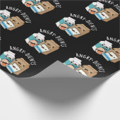 Papier Cadeau Angry dients Funny Baking Pun Dark BG (Coin)