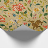 Papier Cadeau Animal Antique Cheval Oiseau Deer Rabbit (Coin)